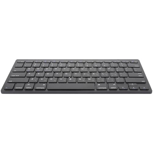 Teclado inalámbrico hebreo silencioso ABOOFAN en material ABS para ordenador portátil