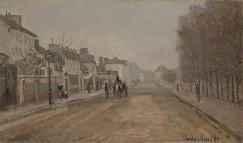 Art Tableau Boulevard Héloïse Argenteuil par Claude Monet image sur toile de décoration murale