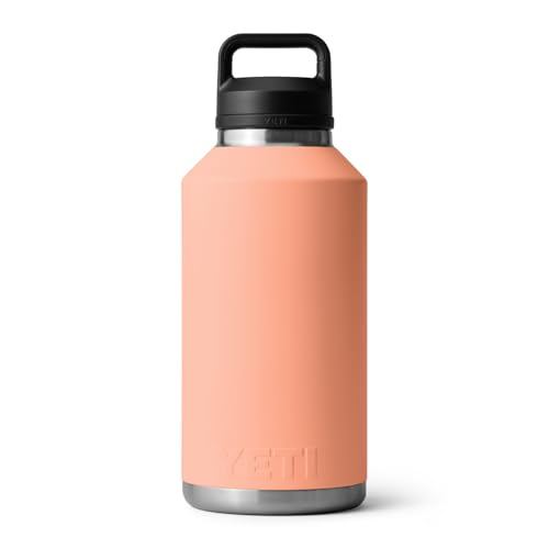 Image of YETI Rambler 64 oz Bottle, Vacuum Insulated, Leakproof, Stainless Steel with Chug Cap, Low Country Peach