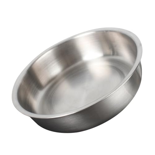 BEBEMOKO Plato De Acero Inoxidable Plato Hondo De Cocina Porta Cubiertos Plato De Pescado Plato Para Servir Placa De Camping De Acero Bandejas De Comida Bandeja De Platos De Frutas Silver