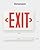 Sunco Lighting 6 Pack LED Exit Sign with Emergency Light, Commercial Grade Double Sided Fire Exit Lights, Backup Battery, Illuminated Emergency Exit, 120-277V, Dual Mounting, UL 94V-0 Fire Resistant