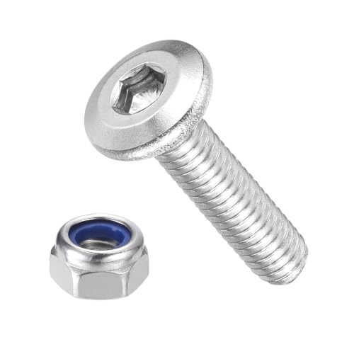 METALLIXITY Flat Head Hex Socket Cap Screws M4-0.7x16 100Pcs 304 SS