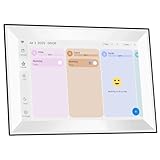 SVLIBO 10.1 Inch WiFi Planner Smart Digital Calendar,Multi-User Support-Touchscreen Family Organizer/Calendar with Chore Chart Hearth Display Desk Calendar Clock (NO APP)(White)