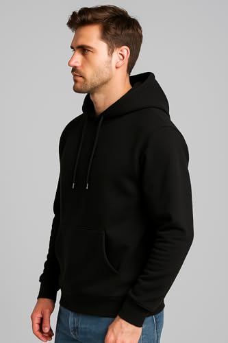Image of GYRFALCON Solid, Regular Fit, Cotton Fleece Blend, Hooded Sweatshirt Pullovers for Men & Women(Pack of 1)