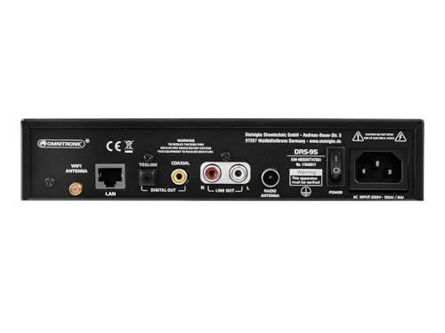 OMNITRONIC DRS-95 Internetradio mit DAB+ und Bluetooth – Bild 4
