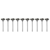 QUARKZMAN 10 Stück Diamantschleifkopf 14 mm Durchmesser 1/8 Schaft Carving Bohrer Kugelkopf Drehwerkzeug zum Schleifen, Polieren, Gravieren von Jade, Schmuck, Steine, Keramik