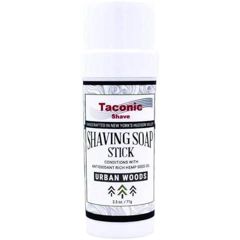 Taconic Shave Shaving Soap Stick with Antioxident Rich Seed Oils for a smooth shave (Urban Woods) Cover