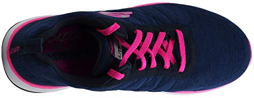 Skechers Skechers Women's Flex Appeal 3.0-Insiders Navy/Hot Pink Sneaker 6 W US