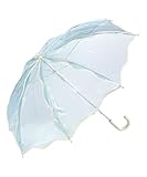 Wpc. ［ビニール傘］キッズ ウェービーアンブレラ ブルー【親子でお揃い・前が見やすい透明傘】 お名前ネーム付 女の子 男の子 子ども 通学 小学生 おしゃれ 可愛い シンプル 映え WECPTK-2510-205