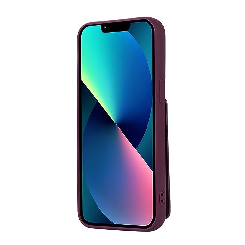 Halvplånbok i PU-läder med ringhållare för iPhone 11 Pro – Djup lila