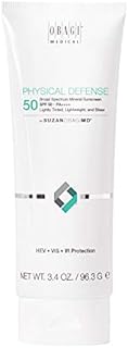 SUZANOBAGIMD Physical Defense Broad Spectrum Mineral Sunscreen, SPF 50 - Mineral Face Sunscreen, Zinc Oxide And Titanium Dioxide Sunscreen for UVA and UVB Protection, Hypoallergenic - 3.4 oz