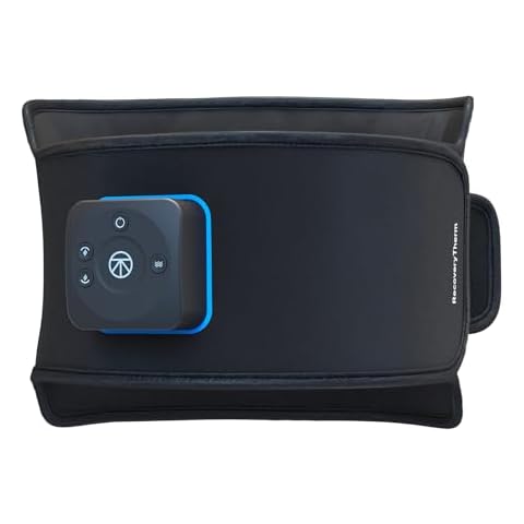 RecoveryTherm Back - Hot Vibration Back and Core Wrap for Athletes - Advanced Hot Vibration for Back Pain Relief Wrap with Cryothermal Technology - One Size Fits All Cover