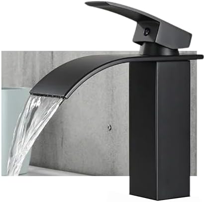 Torneira De Banheiro Monocomando Cascata Quadrada Cuba Pia Lavabo...