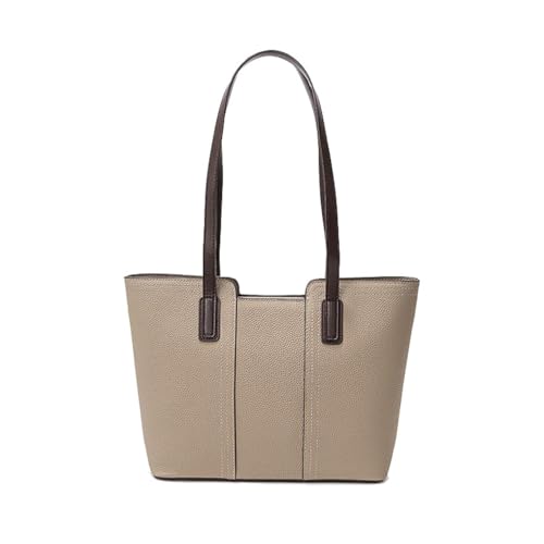 Bolso Tote para mujer de cuero genuino con asa superior miniatura 1