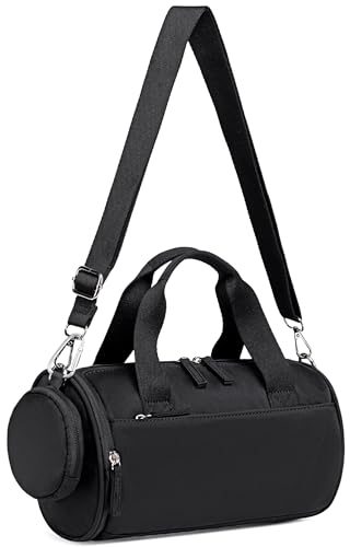 Sac de sport compact noir finis les intérieurs en désordre pour femmes et filles