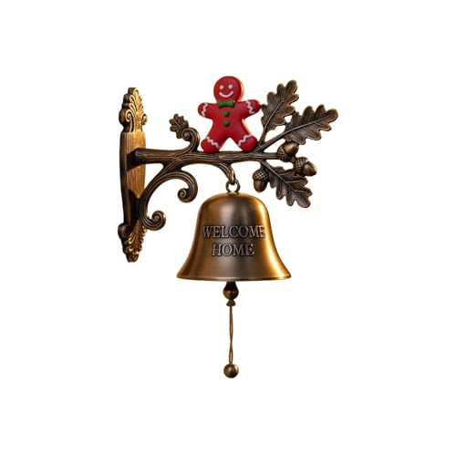 ドアベル - 金属製クリスマスアウトドアベル,ホリデー ハロウィン 玄関 オフィス ホテル エントランス キッチン 教室 レストラン ショップ 室内装飾