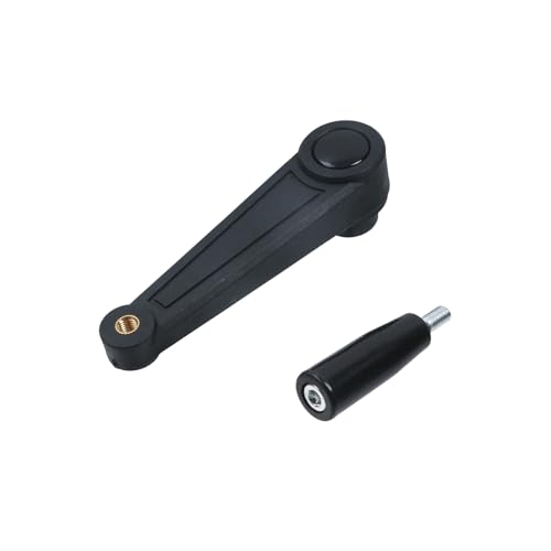 Image of 6.3-Inch Length Nylon Crank Handle Foldable Swivel Rocker Handle for Industrial Machine Tools or Other Equipments, Hole Diameter 14mm