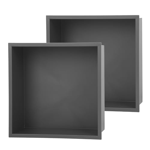 Dawot 13×13 Inch Stainless Steel Shower Niche, Waterproof Recessed Wall