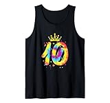 Photo Gallery colorato tie dye decimo 10 anni ragazze regalo di compleanno canotta Photo Gallery colorato tie dye decimo 10 anni ragazze regalo di compleanno canotta