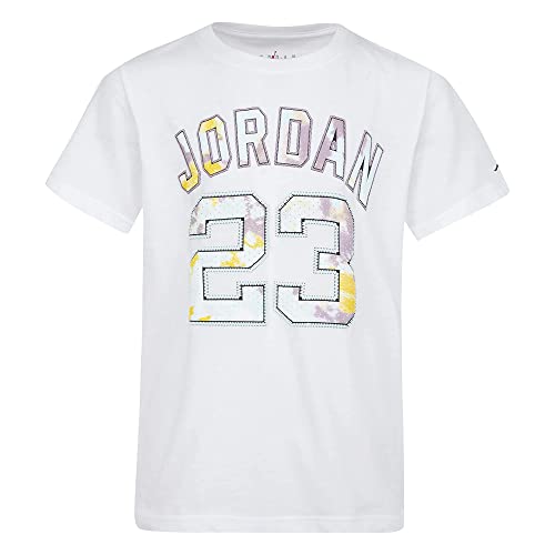 Jordan Boy's 23 Ice Dye (Big Kids) White MD (10-12 Big Kid)