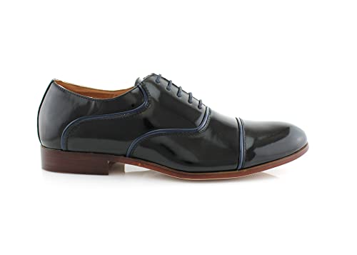 Image of Ferro Aldo Men's Classic Cap Toe Oxford Dress Shoe Collection | Perfect for Formal, Business, and Wedding Attire