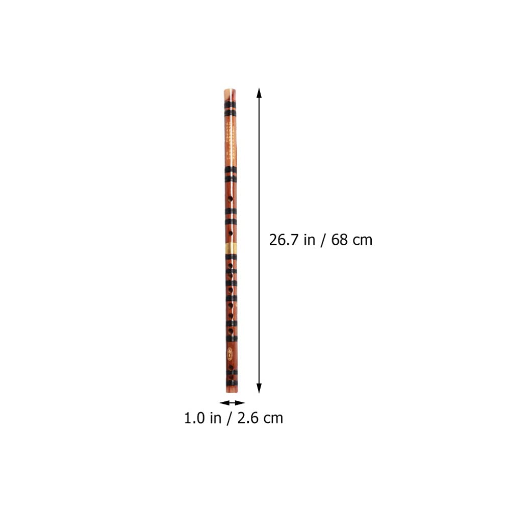 1 Stk Bambusflöte Japanische Flöte Alt Shakuhachi Bambus-dizi-flöte Blockflöten Aus Holz Chinesische Dizi Piccoloflöte Piccolo Aus Holz Kleine Flöte Student Messing Hölzern China