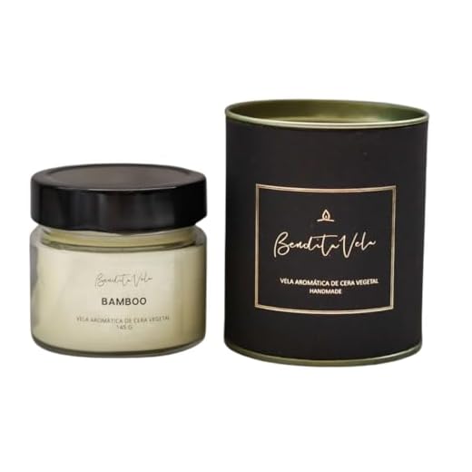 Vela aromática Bamboo 145 g - Bendita Vela