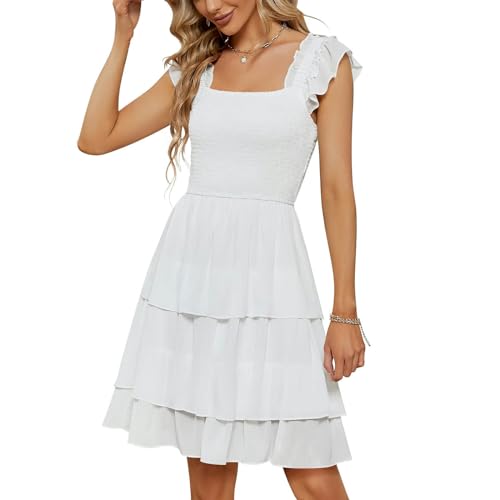 Robe superposée col carré de créateur, l'excellence textile pour la saison estivale - 2
