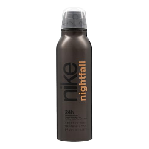 Image of NIKE - Nightfall Man 200 ml, Men's Deodorant, Liquid Format, Natural and Male Eau de Toilette, Cinnamon, Musk and Orange Blossom, Fresh and Long Lasting Fragrance