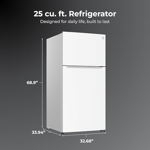 Image of Kenmore 25 cu. ft. 33 inch Wide Top Mount Refrigerator - White