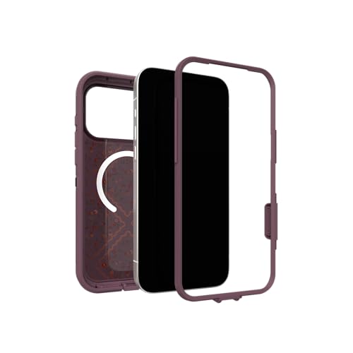 Image of OtterBox iPhone 17 Pro Max Defender Series Pro XT Clear Case - Dusk Reverie - Purple - Tough, Rugged & Durable iPhone Case, Snaps on MagSafe