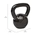 Amazon Basics Cast Iron Kettlebell, 20 Pounds, Black