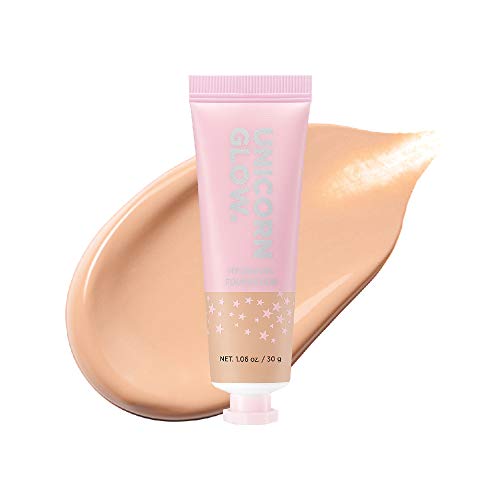 Unicorn Glow Hydrating Wear Primer + Hydrating Collagen Foundation #5 Medium Buff [Golden Brown] - Great Value, Cruelty Free Make Up #TOP3