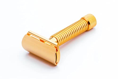 Rex Envoy Gold-Plated Stainless 3-Piece Double Edge Razor