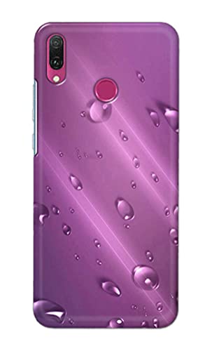 Image of PRINTFIDAA Water Bubbles in Lilac Background Printed Designer Hard Back Case Cover for Huawei Y6 (2019) / Huawei Y6 Prime (2019) -(TI) MVN1005
