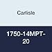 Carlisle 1750-14MPT-20 Rubber Panther Plus Synchronous Belt, 68.9" Length, 0.787" Wide, 14 mm Thick, 125 Teeth