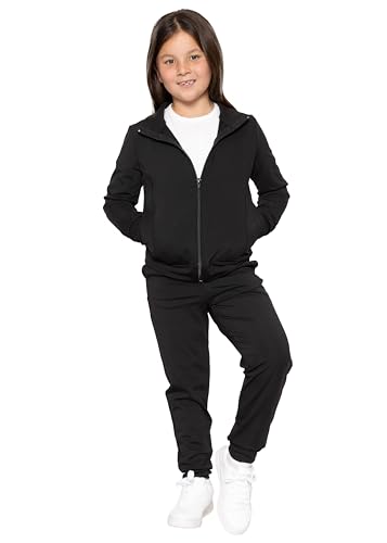 STRETCH IS COMFORT Girl’s Cadet Jacket and Jogger Sweatsuit Set | Child 4-162