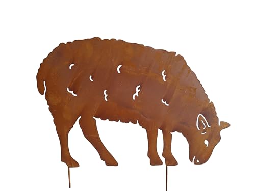 Bornhöft Wolliges Schaaf Schaf Edelrost rostige Gartendekoration...