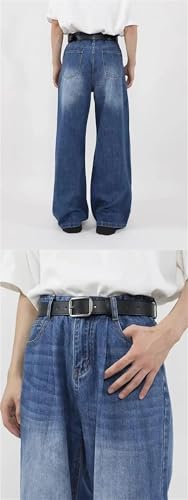 Men's Denim Pants Vintage Wide Leg Casual Loose High Street Simple Denim Pants4