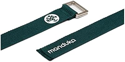 Manduka Unfold Yoga Strap - Lightweight Cotton, Secure, Slip Free Support, Various Sizes and Colors