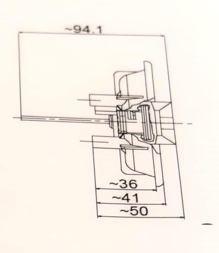 Generic Türschloss für Wohnmobil, Wohnwagen, Boot, Caravan, Wohnmobil, Weiß, Rad nach rechts