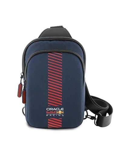 Image of CG MOBILE RedBull Racing Universal Phone Bag Official Licensed, Crossbody Nylon Phone Pouch with PowerBar, Impact-Resistant Protective Phone Holder for Men & Women - Navy