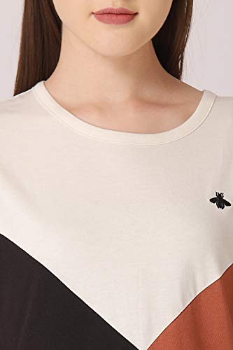 Image of Mode By Red Tape Women's Off White Round Neck T-Shirt