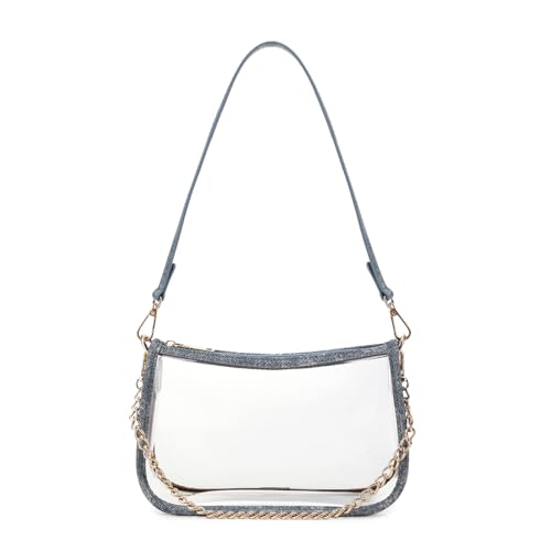 Image of Clear Purse Stadium Approved Bag Transparent Beach Handbag