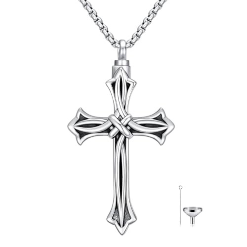 Collier pendentif hameçon en argent avec chaîne acier pour homme