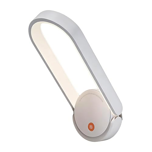 ERRORY Lámpara de escritorio LED portátil con base de luz de lectura de doble color, lámpara LED de libro para dormitorio, mesita de noche