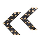 yorpyep 2 PCS Car Rearview Mirror Turn Signal Lights, Hidden LED Arrow Indicator, 3528-14SMD 12V Anti-vibration Sequential Flashing Tail Light, Personalized Safety Warning Accessory for Cars (Yellow)