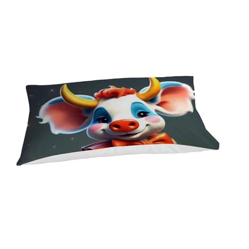 Housse de couette single chat jaune microfibre literie douce pour lit enfant 3D - 7