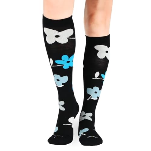 Image of Lightweight Merino Wool Everyday Compression Socks (15-20mmHg) - Flowe