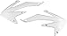 UFO HO04600-041 Replacement Plastic (FOR HONDA SHROUD RAD CRF450X WHITE)